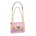 2017 newest louis vuitton Original leather Shoulder Bag 50271 pink JH00658iR14