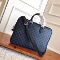 2018 louis vuitton DANDY BRIEFCASE SLIM N63298 black JH00678fN93