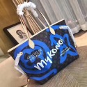 2018Louis Vuitton MONOGRAM Canvas MM41050 blue JH00704fp99