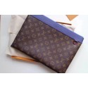 AAA 1:1 Louis Vuitton Monogram Canvas Clutch Bag POCHETTE APOLLO B63048 blue JH00233RI87