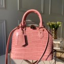Best Louis Vuitton Crocodile Pattern Leather Bag N90897 Pink JH00802Yd28