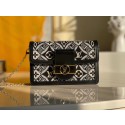 Best Louis Vuitton SINCE 1854 DAUPHINE CHAIN WALLET M69992 Gray JH00277zE83