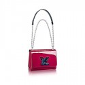 Best louis vuitton TWIST Original leather Shoulder Bag 50273 plum JH00644aU87