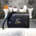 Best Quality Louis Vuitton TWIST MM M52890 Noir JH01333Ss63