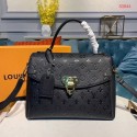 Cheap Louis Vuitton Georges MM Monogram Empreinte Original Leather M53944 Black JH00892pG43