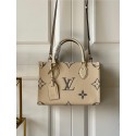 Cheap Louis Vuitton Original Onthego small tote bag M45653 cream JH00172hC74