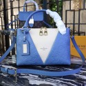 Cheap Louis vuitton original V TOTE BB M53886 blue&beige JH01352hC74