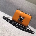 Cheap louis vuitton TWIST Original leather Shoulder Bag 50273 yellow JH00643PC54