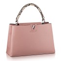 Copy Best Quality Louis Vuitton Capucines MM N91660 Magnolia JH00998sp34