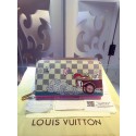 Copy Louis Vuitton Damier Azur Canvas Zippy Illustre Wallet 61241 White JH00885rY88