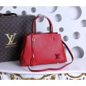 Copy Louis Vuitton Epi Leather Montaigne MM Tote Bag M41056 Red JH00910wz58