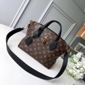 Copy Louis vuitton FLOWER ZIPPED TOTE BB M44351 black JH01306Of26