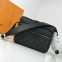 Copy Louis Vuitton Monogram Canvas Messenger PM Black M43845 JH01432Ea94