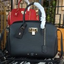 Copy Louis Vuitton Veau Nuage Leather Milla MM M51685 black JH01428hz48