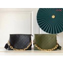 Copy Luxury Louis Vuitton COUSSIN MM M57782 Khaki Green JH00100qe74
