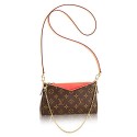 Fake 1:1 Louis Vuitton Monogram Canvas Pallas Clutch M41733 Poppy JH00798Av26