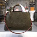 Fake 1:1 Louis vuitton original mongram empreinte MONTAIGNE PM M43660 green JH01718pg57