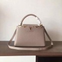 Fake AAAAA Louis Vuitton original Elegant Capucines BB Bags M94517 grey JH00255oE28