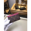 Fake Copy Louis Vuitton Monogram Canvas CARD HOLDER M60703 rose JH01970Mv33