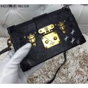 Fake Copy Louis Vuitton Petite Malle Epi Leather Bag 94219 Black JH01150Mv33
