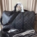 Fake Louis Vuitton Monogram Canvas Keepall 41418 black JH00273zI86