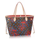 Fake Louis Vuitton Monogram Canvas Neverfull MM M41978 Coquelicot Denim JH00863zI86