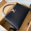 Fake Louis Vuitton Original CAPUCINES PM M94586 Black JH01213gE29