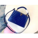 Fake Replica Louis vuitton original crocodile CAPUCINES PM M94587 blue JH01187cN57
