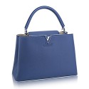 Fashion Louis Vuitton Capucines MM M94390 Denim JH00904FA65