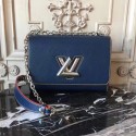 Fashion Louis vuitton original epi leather TWIST MM M50332 dark blue JH01959fa20