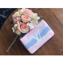 Fashion Louis vuitton original ESCALE POCHETTE DOUBLE ZIP clutch bag M69124 pink JH00494EB73