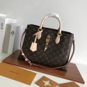 Fashion Louis vuitton original Monogram Canvas Flower Tote Bag 43551 creamy-white JH00195NC66