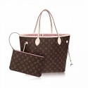 Fashion Louis vuitton original monogram canvas neverfull mm M50366 pink JH00251JD28