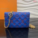 Fashion Louis Vuitton POCHETTE COUSSIN M80743 Blue & Red JH00114RW51