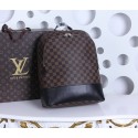 First-class Quality Louis Vuitton Damier Ebene Graphite Jake Backpack 41558 Coffee JH00955gc84