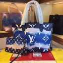 First-class Quality Louis Vuitton Monogram Canvas Original NEVERFULL M45128 blue JH00595gc84