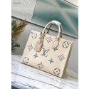 First-class Quality Louis Vuitton Original Onthego medium tote bag M45495 cream JH00241mU66