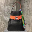 High Quality Fake Louis Vuitton original Epi leather TWIST BUCKET M52803 black JH01900WC64