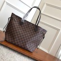 High Quality Louis Vuitton Damier Ebene Original NEVERFULL MM N41358 pink JH01994bo33