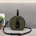 Hot Louis vuitton original Epi Leather petite boite chapeau 43514 green&white JH00404DJ96