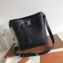 Imitation Best Louis Vuitton original LOCKME BUCKET M43878 black JH01880CD19