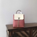 Imitation High Quality Louis Vuitton HOT SPRINGS Monogram Canvas Mini lockme knapsack 41815 Pink and white JH00371dN21