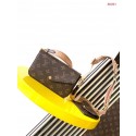 Imitation Hot Louis Vuitton FELICIE STRAP & GO M80091 Khaki Green JH00206CQ60