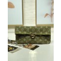 Imitation Louis Vuitton Denim Clutch bag M44472 green JH01106aM93