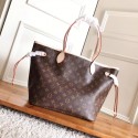 Imitation Louis Vuitton Monogram Canvas Original NEVERFULL MM M40997 rose JH01995dW15