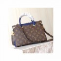 Imitation Louis Vuitton Monogram Canvas Pallas BB Original leather M43476 blue JH00618yF79