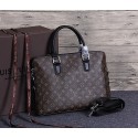 Imitation Louis Vuitton monogram canvas tote bag 41612 brown JH01098HE81