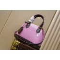 Imitation Louis Vuitton Monogram Vernis Alma BB Tote Bag M91606 pink JH00274dm74