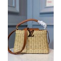 Imitation Louis Vuitton Original CAPUCINES PM M50011 Brown JH00455LQ13
