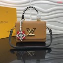 Imitation Louis vuitton original CRAFTY TWIST tote bag M56780 Caramel JH00426VJ28